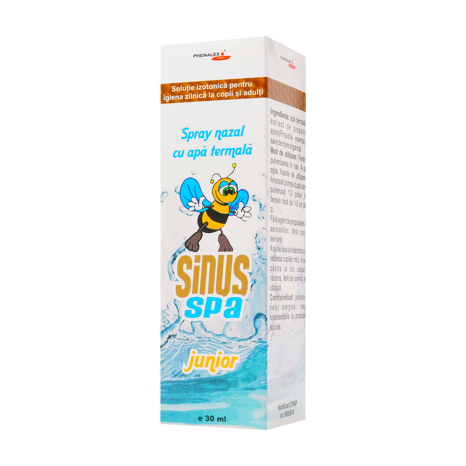 Sinus spa junior- spray nazal cu apa termala 30 ml