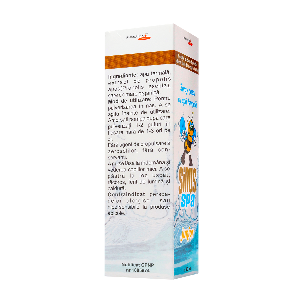 Sinus spa junior- spray nazal cu apa termala 30 ml