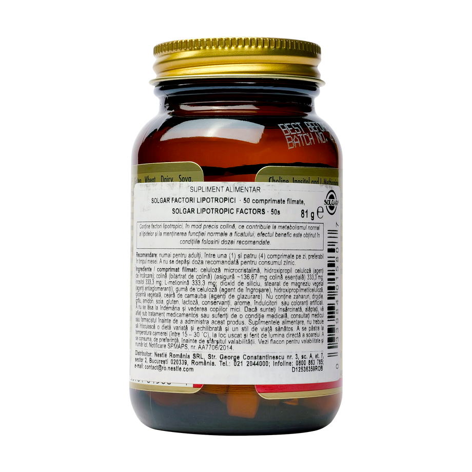 Lipotropic factors 50 comprimate