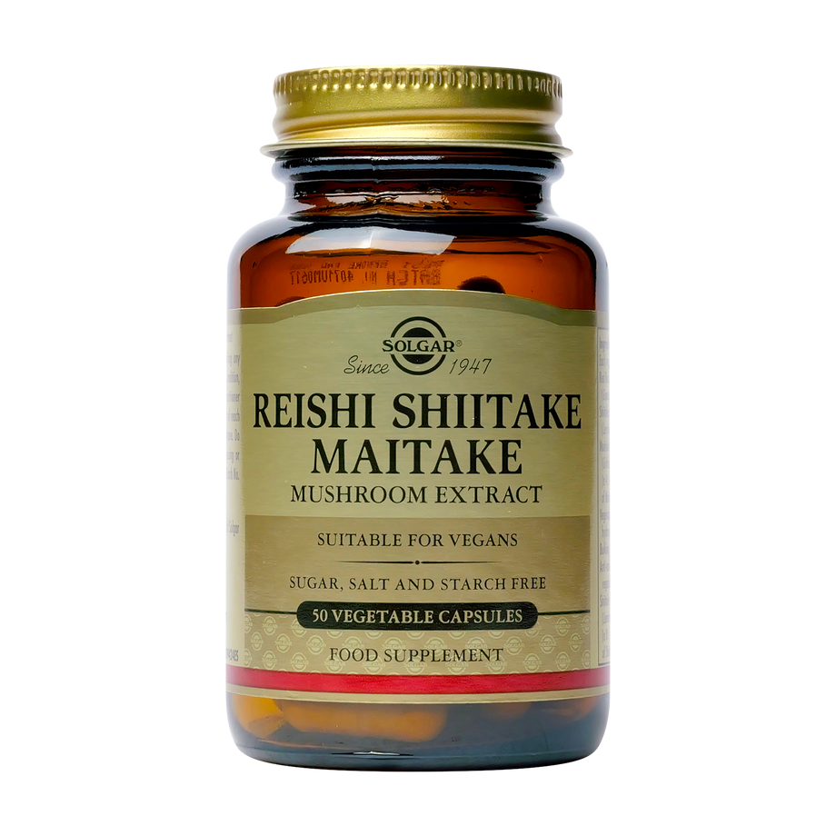 Reishi shiitake maitake mushroom extract 50 capsule