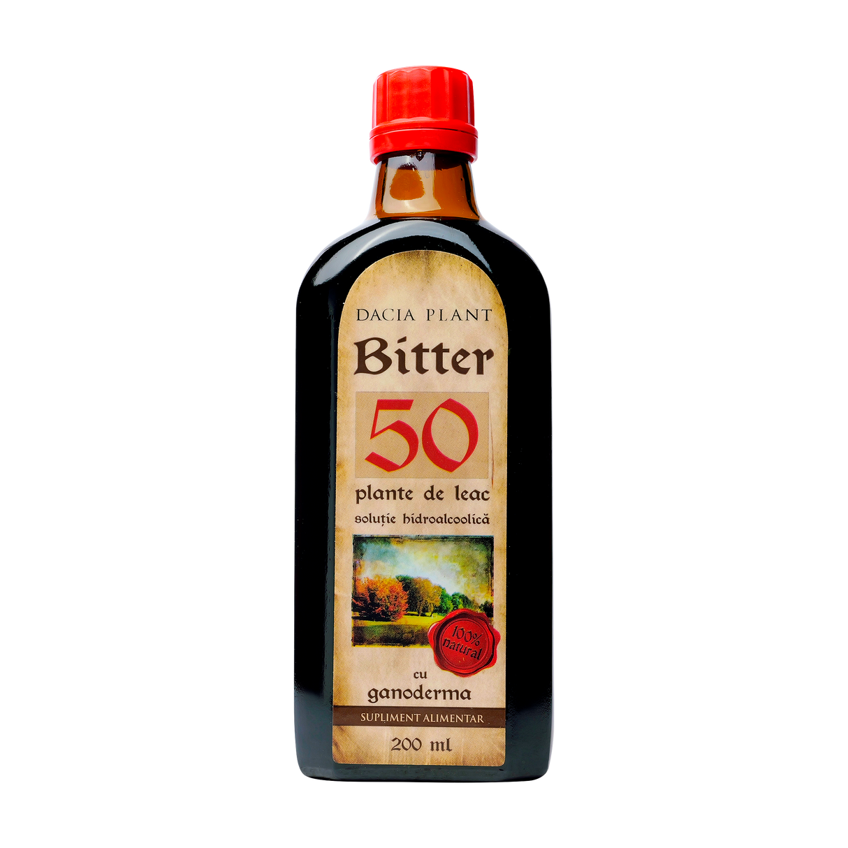Bitter 50 plante cu ganoderma 200 ml