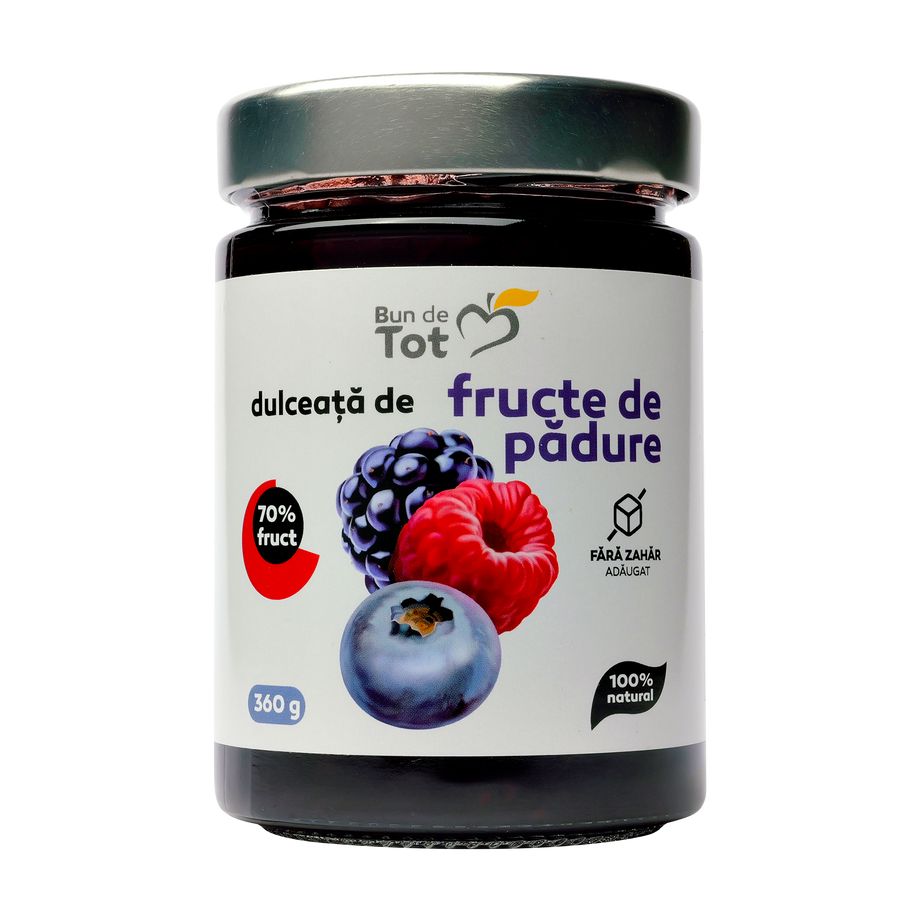 Dulceata de fructe de padure Bun de tot 360 g
