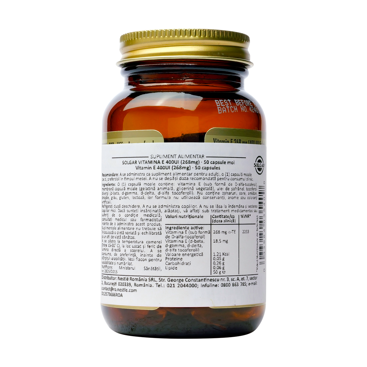 Vitamin E 268mg 400 iu 50 capsule
