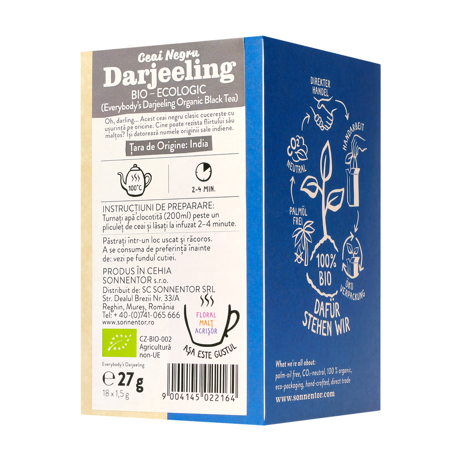 Ceai negru darjeeling 18 plicuri