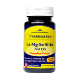 Ca + mg + se + si + zn organice cu D3 30 capsule