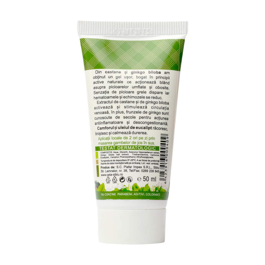 Gel picioare usoare 50 ml