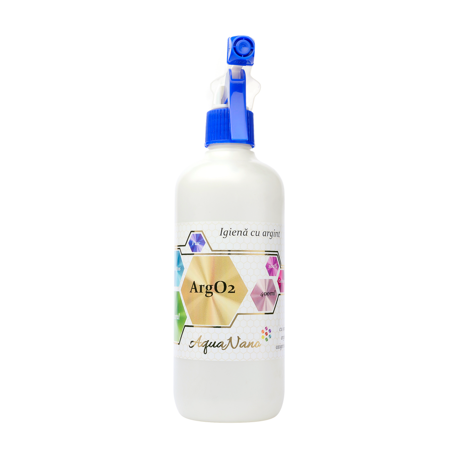 Solutie antibacteriana cu argint si oxigen activ argo2 400 ml