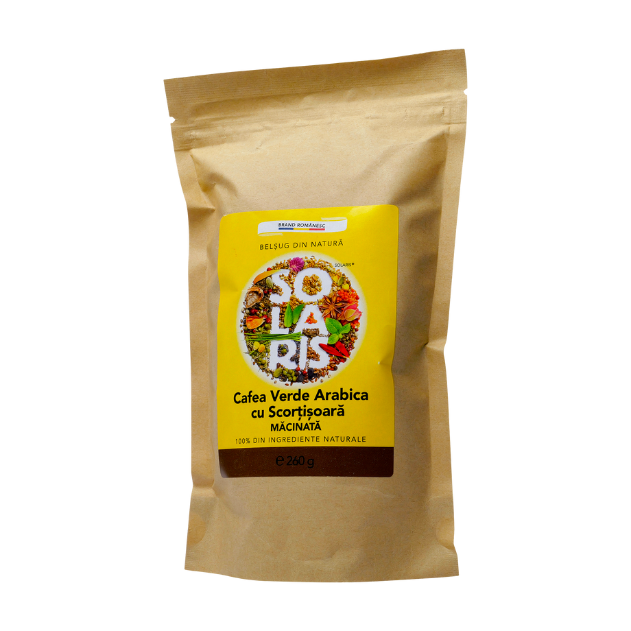 Cafea verde arabica macinata cu scortisoara 260 g