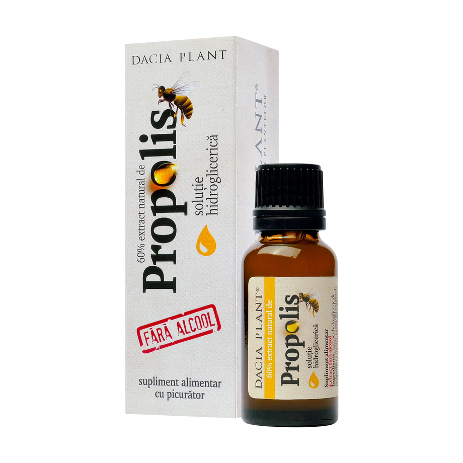 Propolis fara alcool cu picurator 20 ml