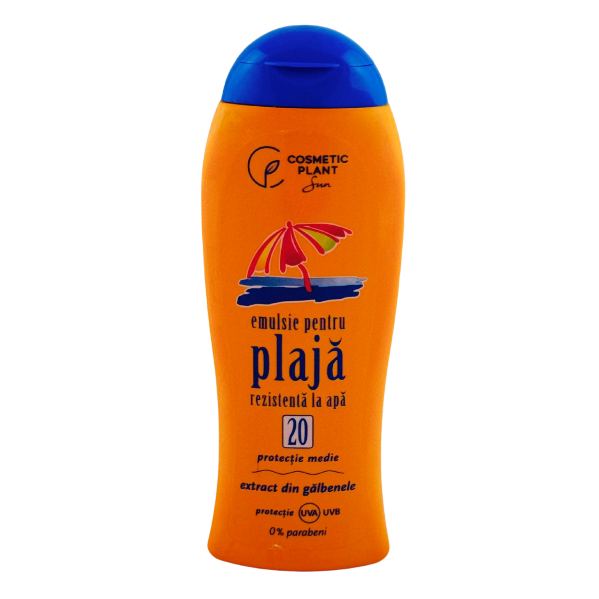 Emulsie plaja cu galbenele SPF 20 rezistenta la apa 200 ml