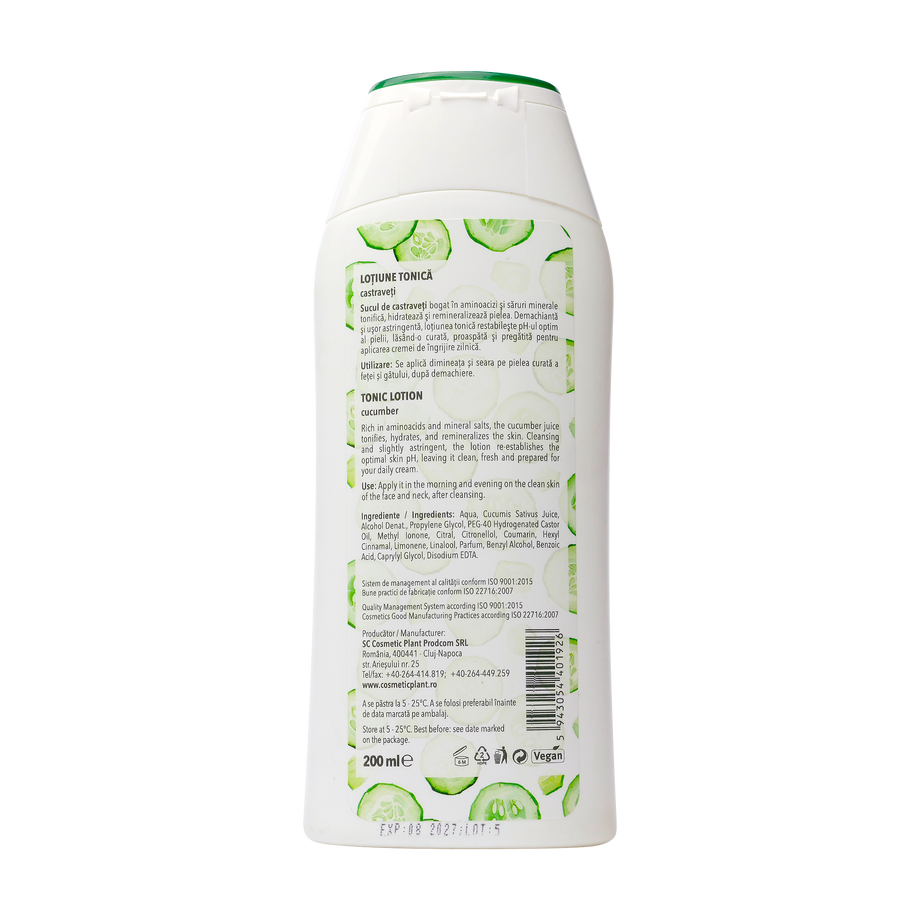 Lotiune tonica castraveti 200 ml