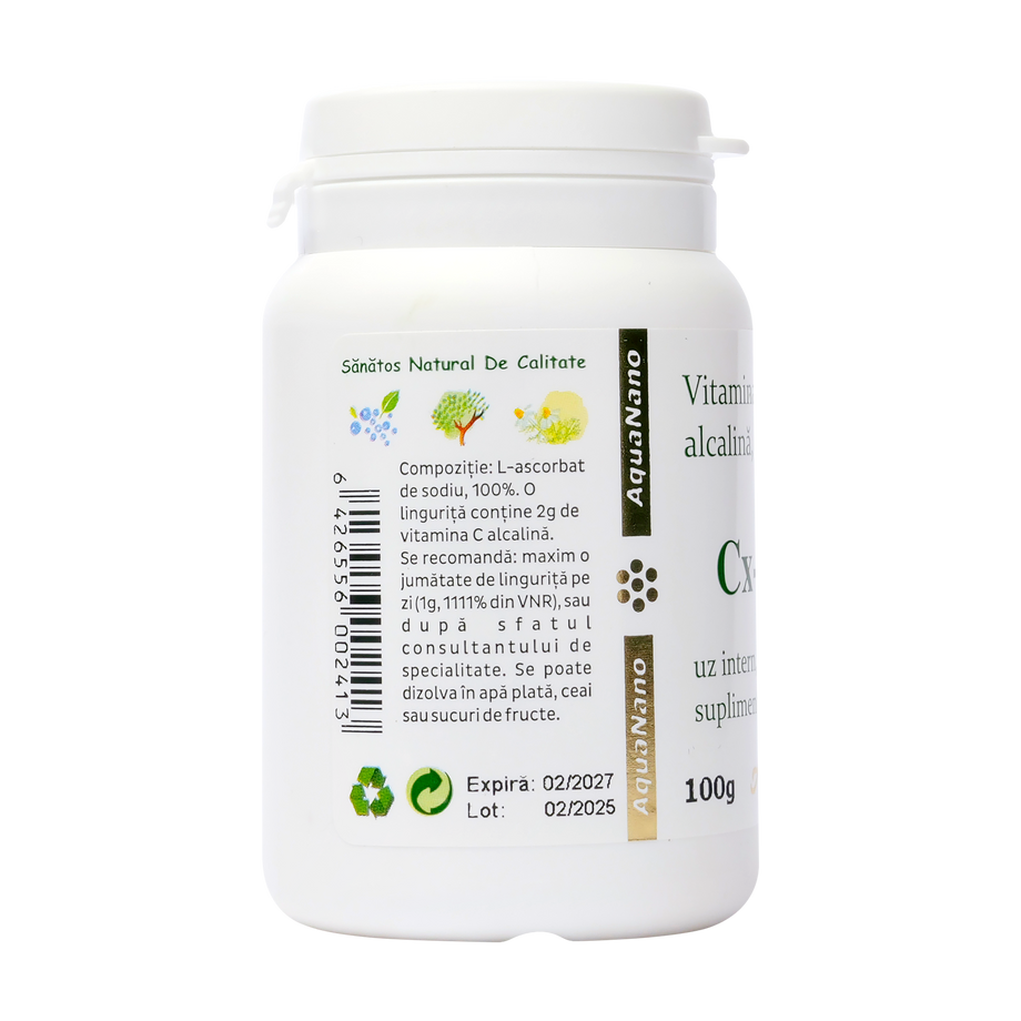 Vitamina C alcalina tamponata (pulbere) Cx-Vital 100 g