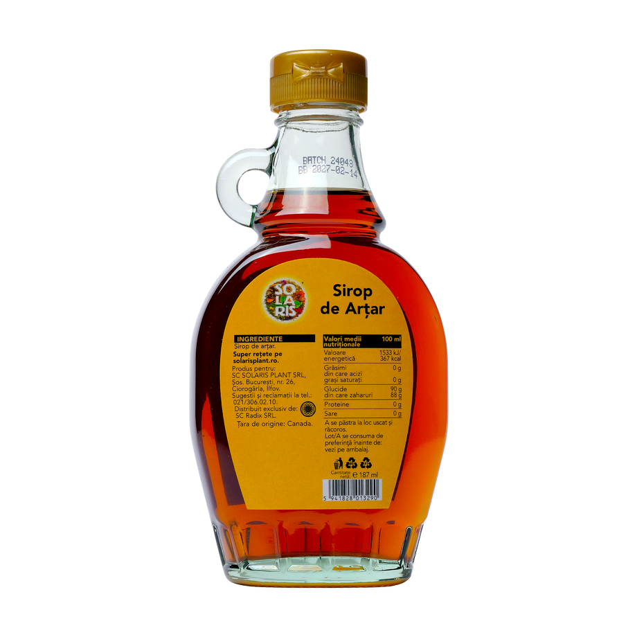 Sirop artar grad a 187ml Solaris