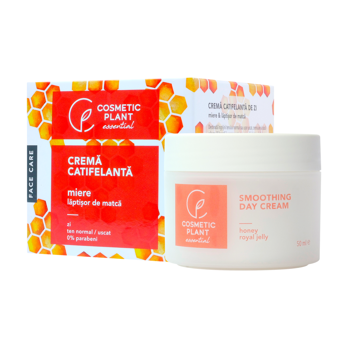 Crema de zi catifelanta cu miere si laptisor matca TNU 50 ml