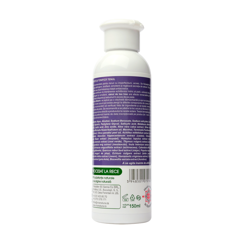 Lotiune antiacneica purificatoare cu ulei de tea tree 150 ml