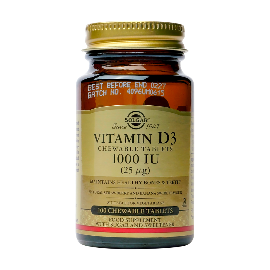 Vitamin D3 1000iu 100chewable 100 tablete