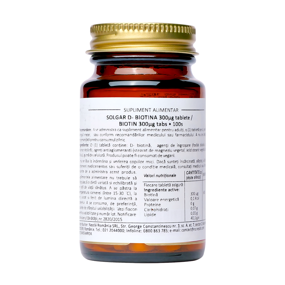 Biotin 300 mcg 100 tablete