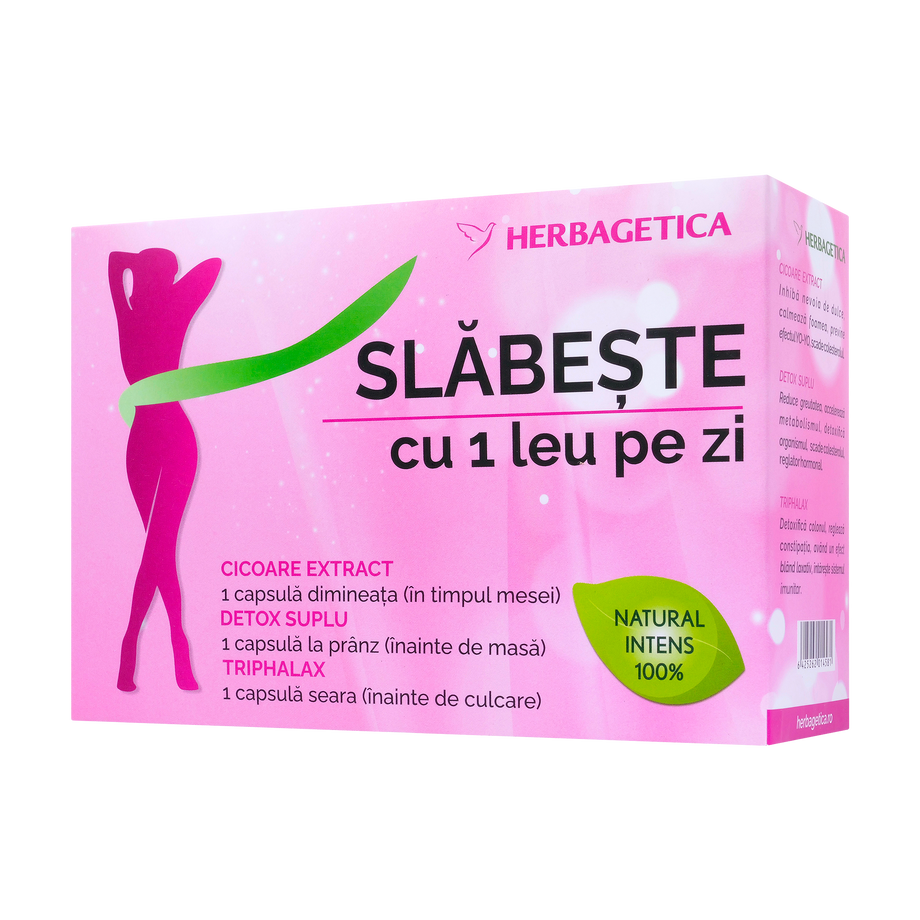 Pachet cicoare extract + detox suplu + triphalax 60 capsule