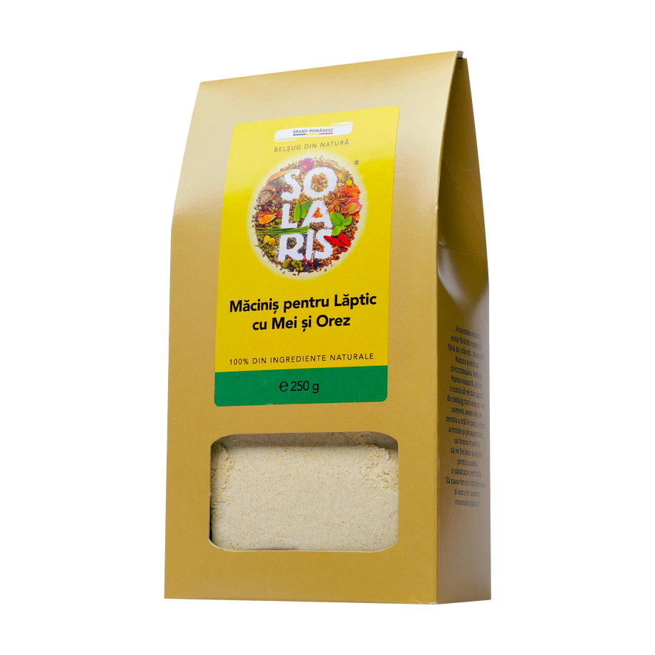 Macinis pentru laptic cu mei si orez integral 250 g