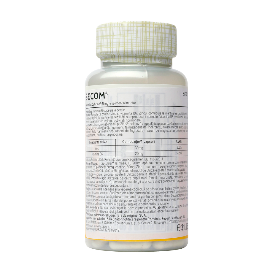 Optizinc 30mg 60 capsule