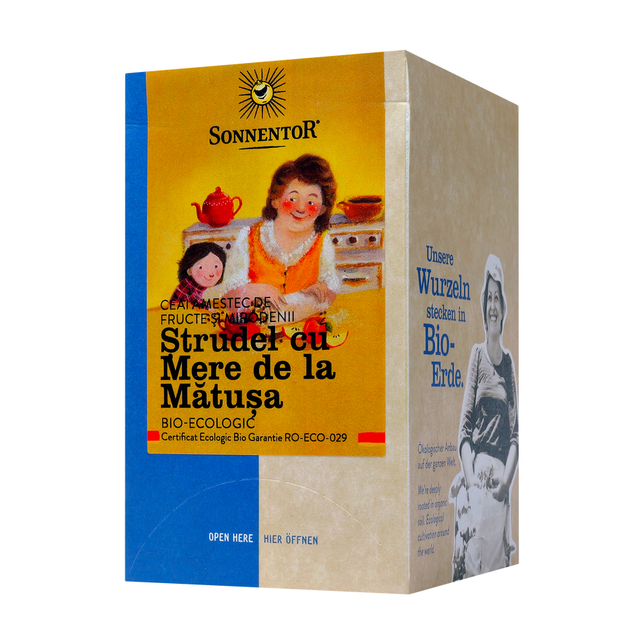 Ceai fructe strudel cu mere de la matusa 18 plicuri