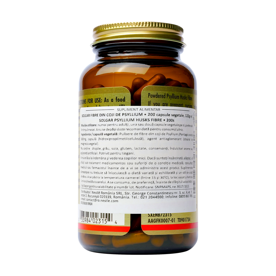 Psyllium husks fibre 500mg 200 capsule