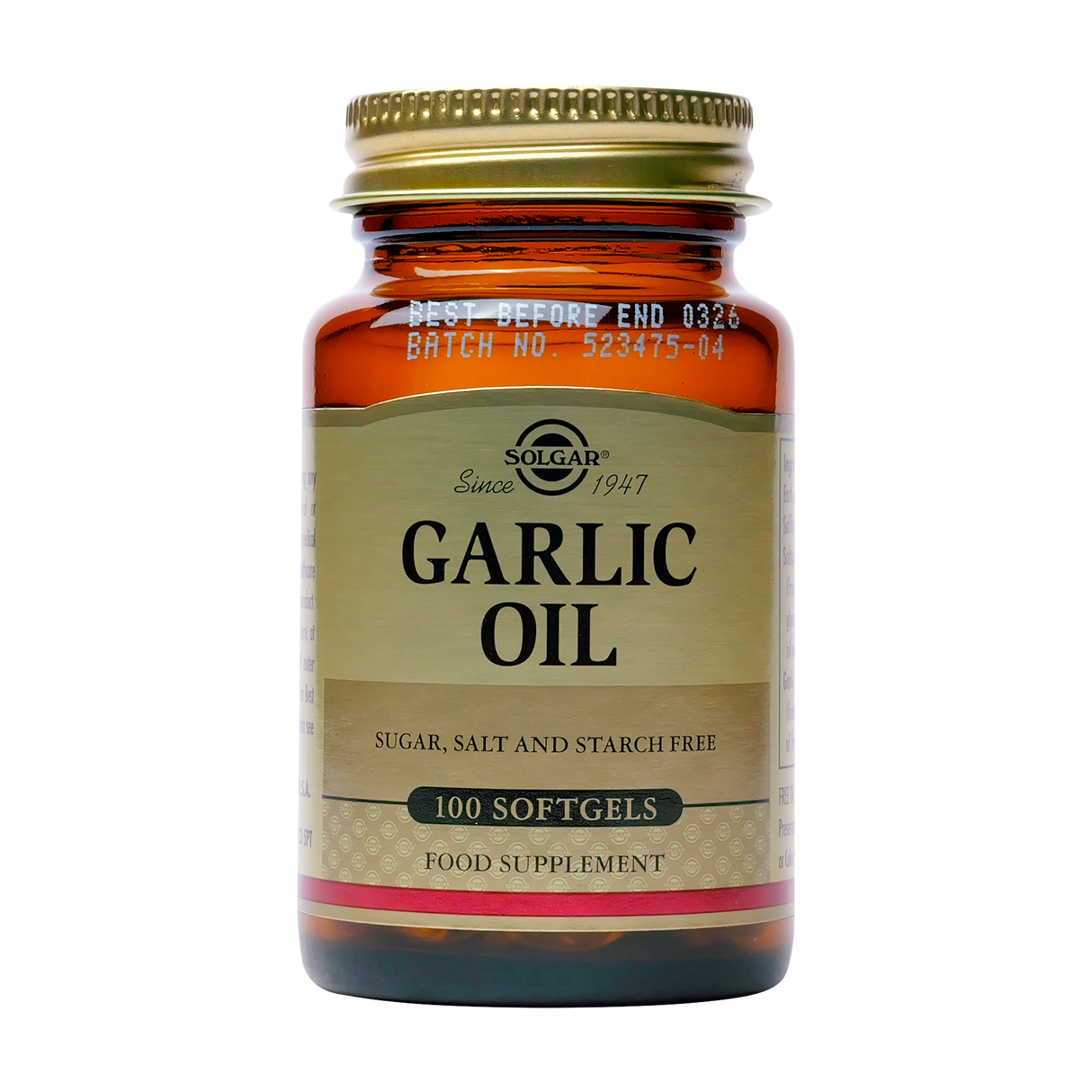 Garlic oil softgels 100 capsule