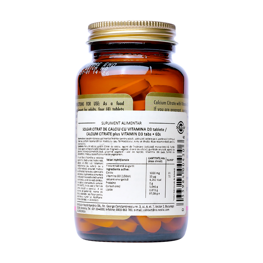 Calcium citrate 250mg with vitamin D3 60 capsule