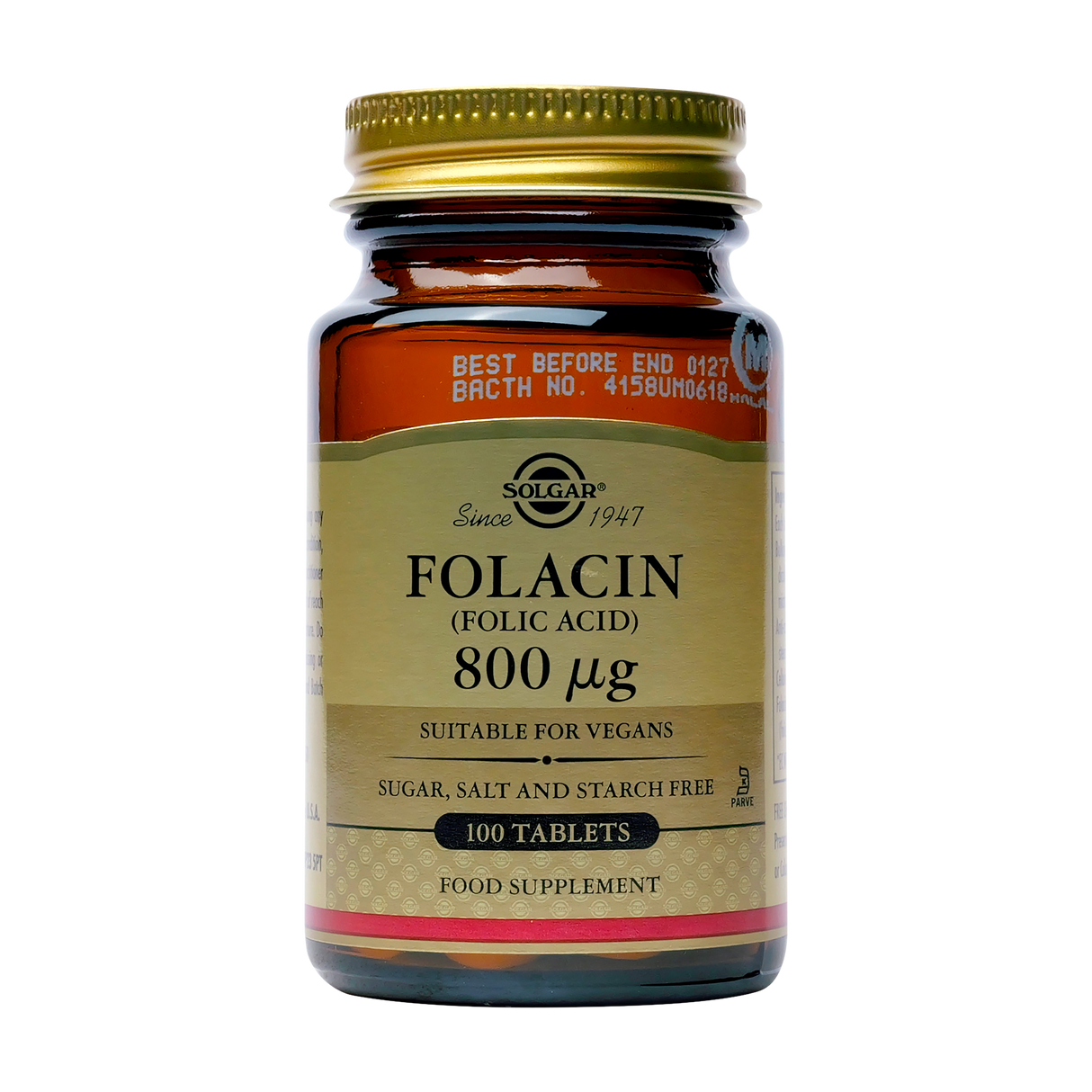 Folic acid 800ug 100 tablete