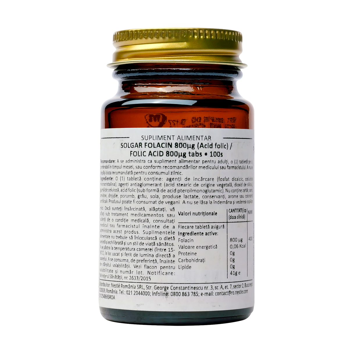 Folic acid 800ug 100 tablete