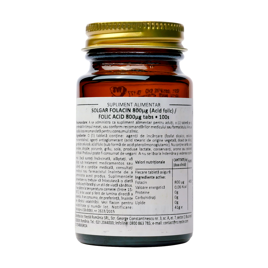 Folic acid 800ug 100 tablete