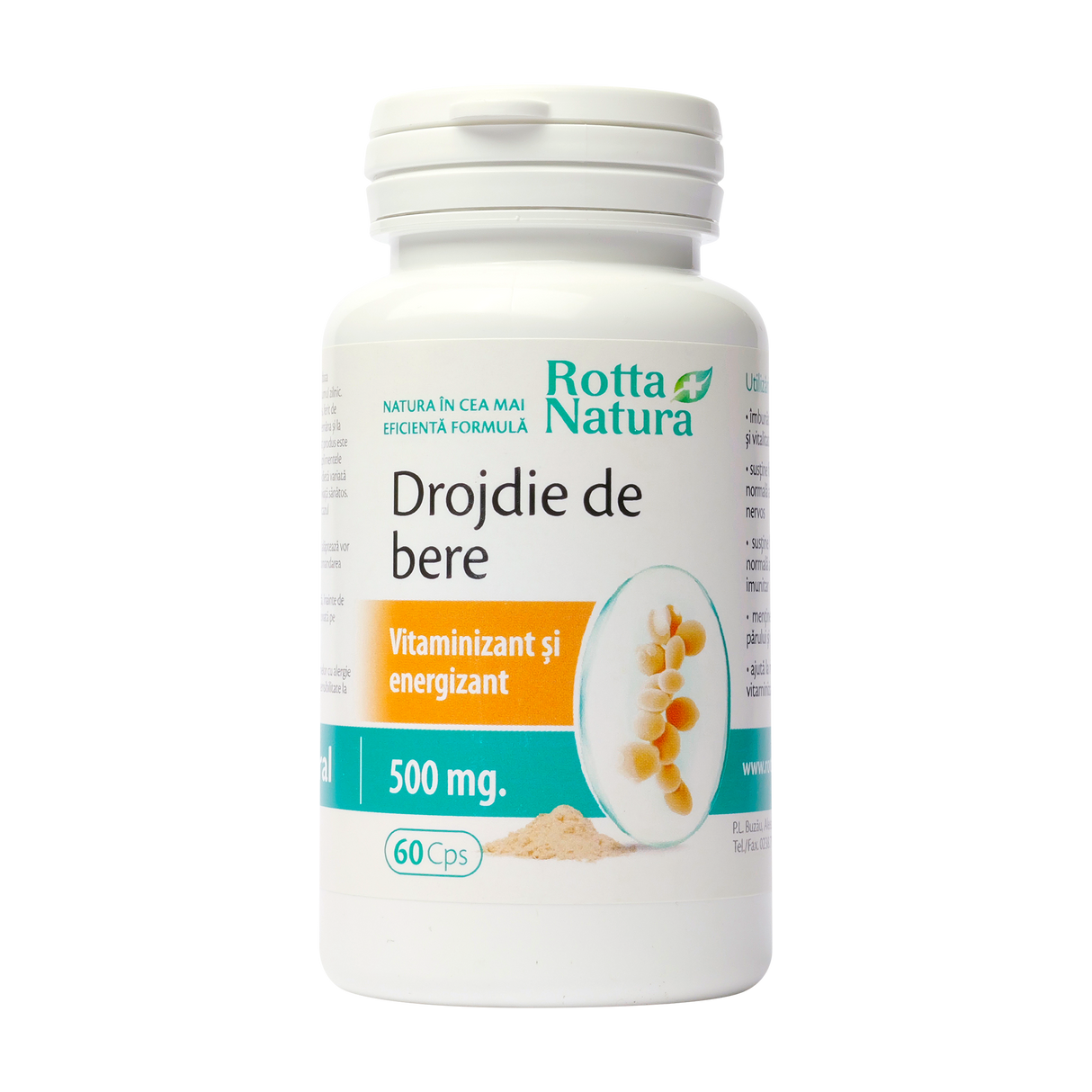 Drojdie de bere 500mg 60 capsule