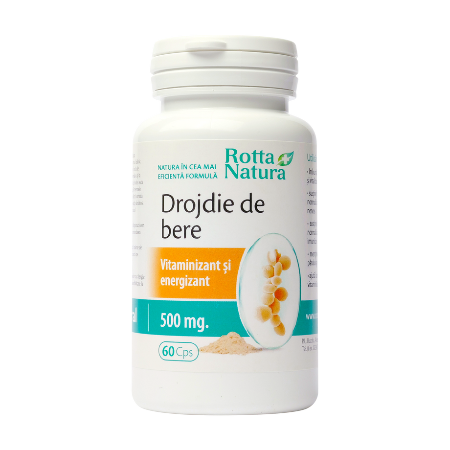 Drojdie de bere 500mg 60 capsule