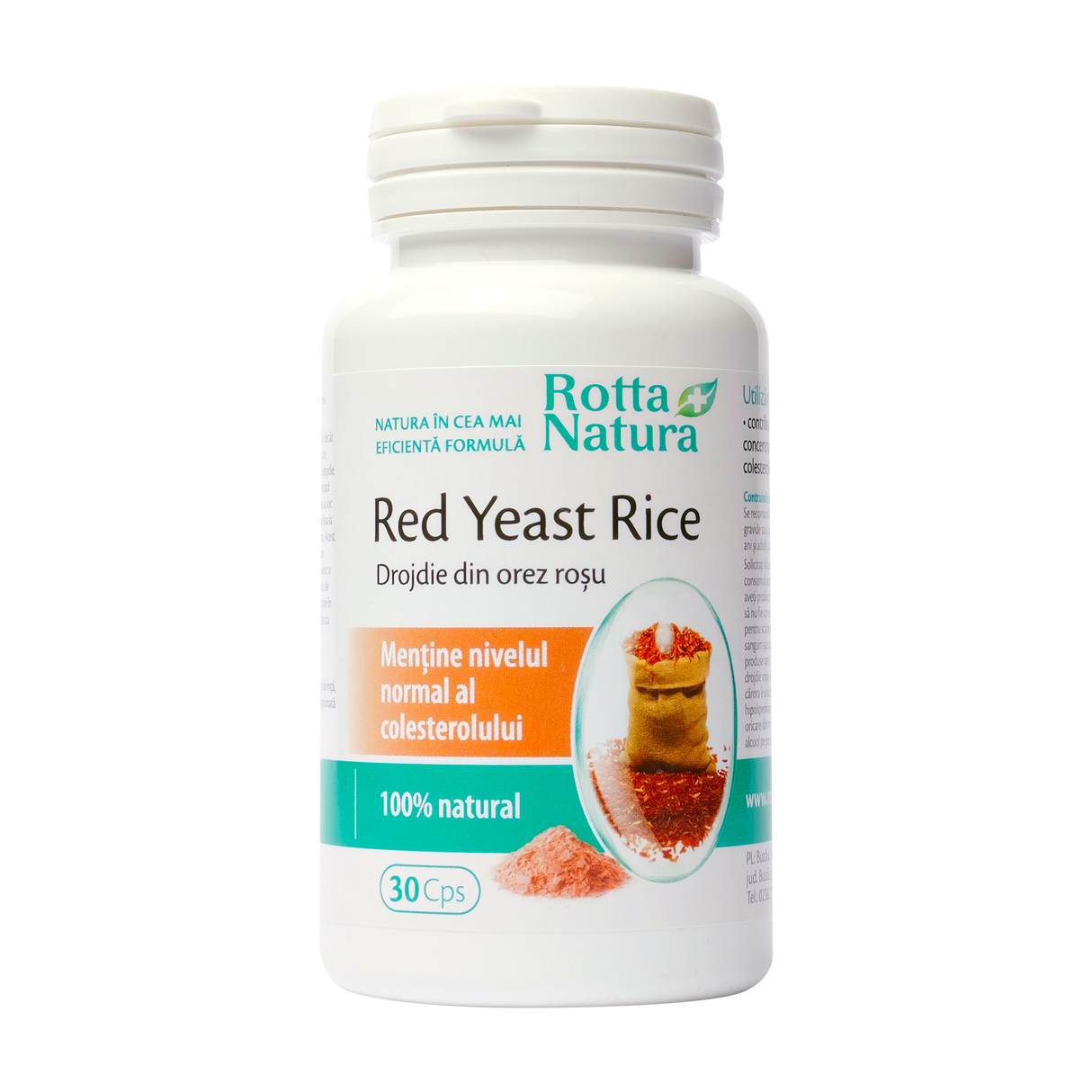 Drojdie din orez rosu red yeast rice 30 capsule