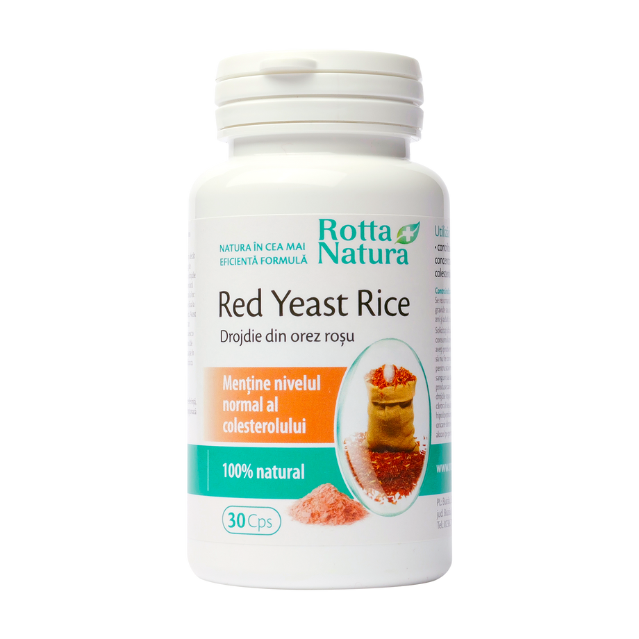 Drojdie din orez rosu red yeast rice 30 capsule