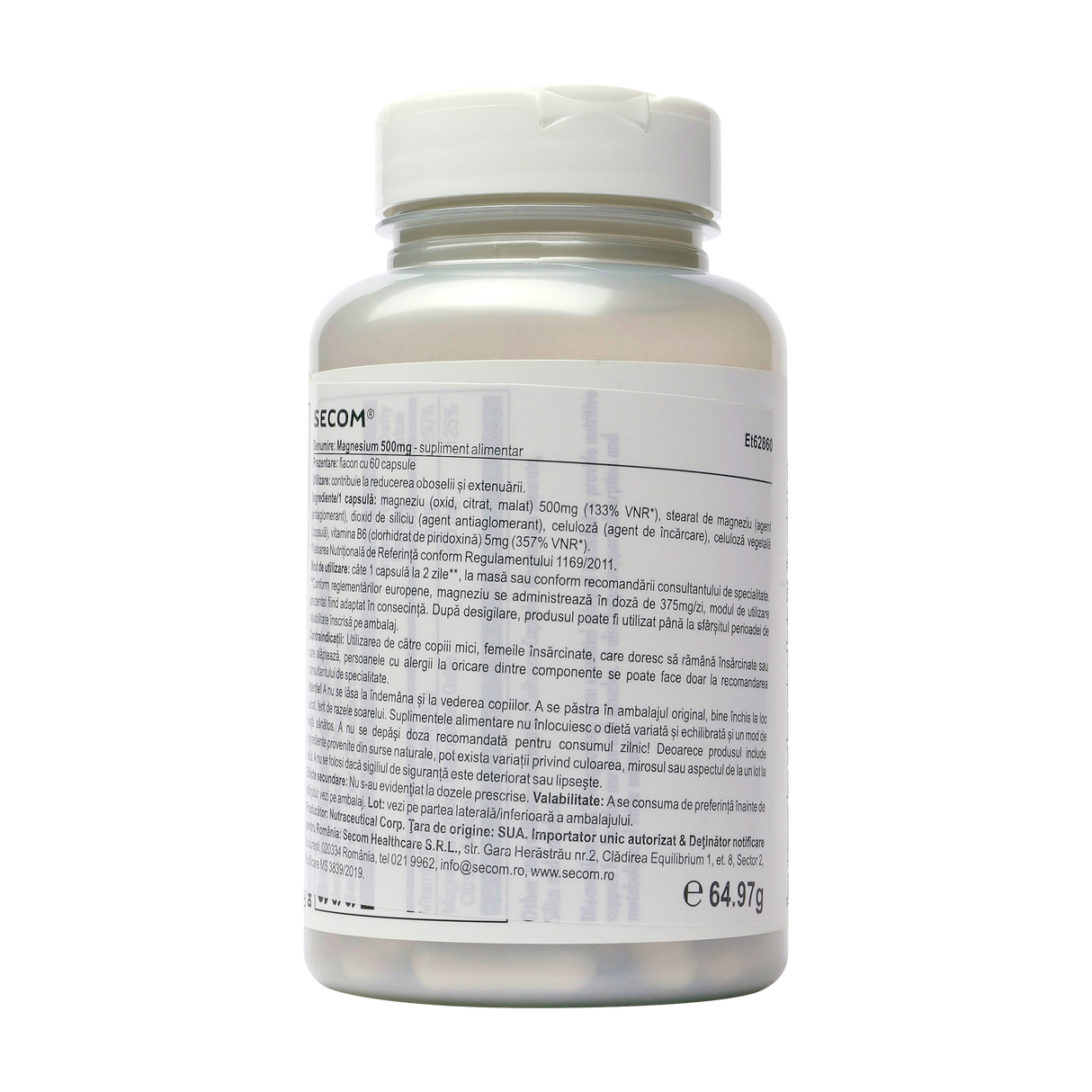 Magnesium 500mg 60 capsule