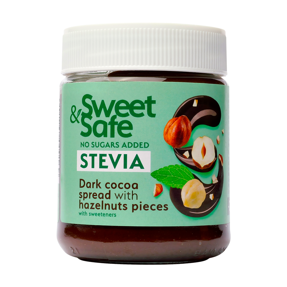 Crema intensa de cacao si alune cu stevia 220 g