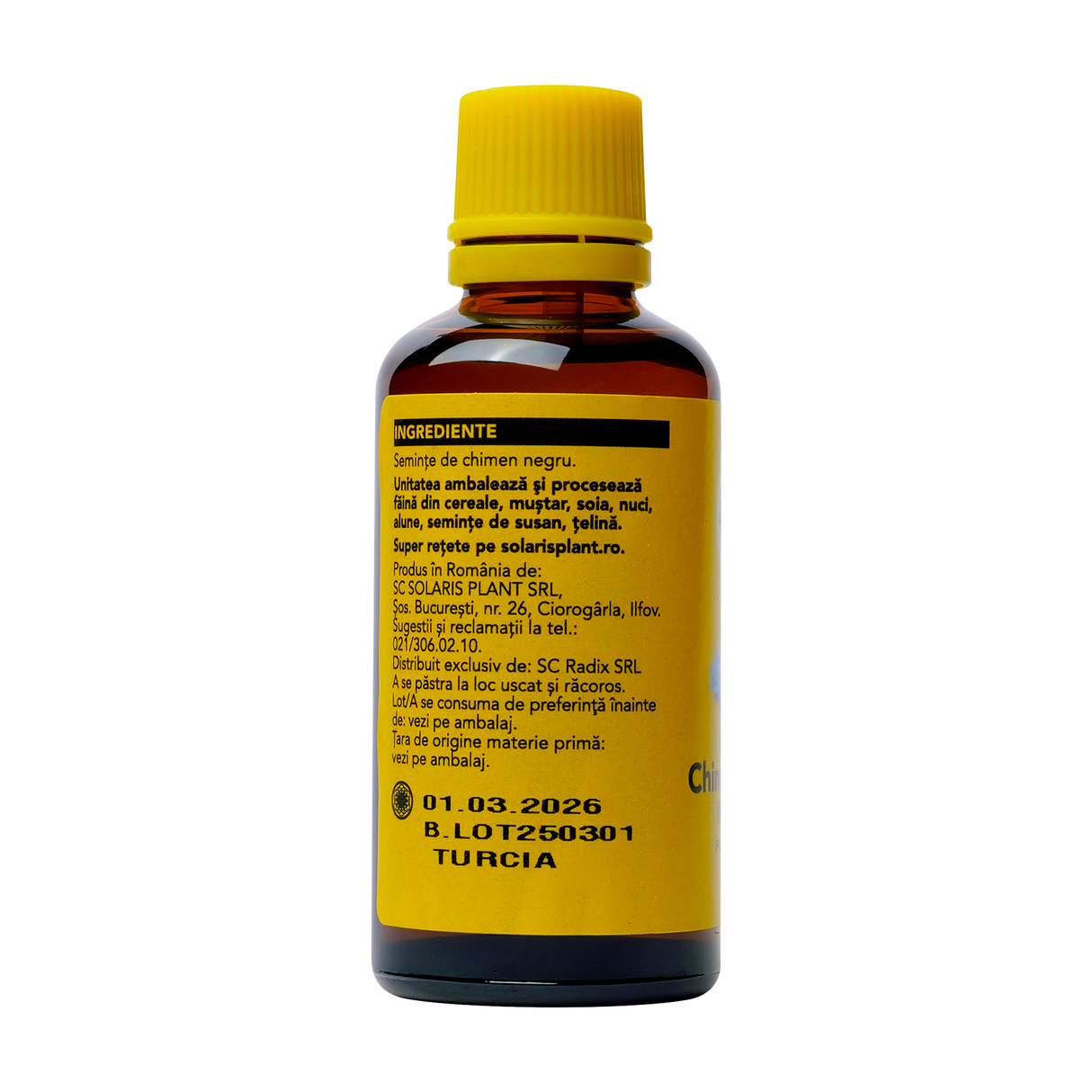 Ulei chimen negru Negrilica presat la rece 50 ml
