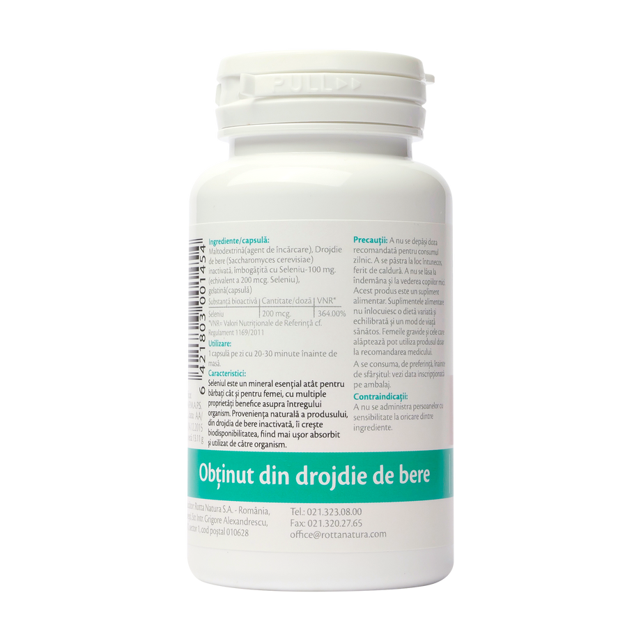 Seleniu natural 30 capsule