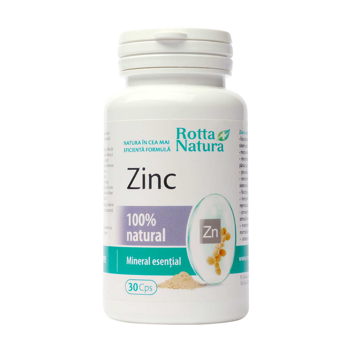Zinc natural 30cps Rotta Natura 30 capsule