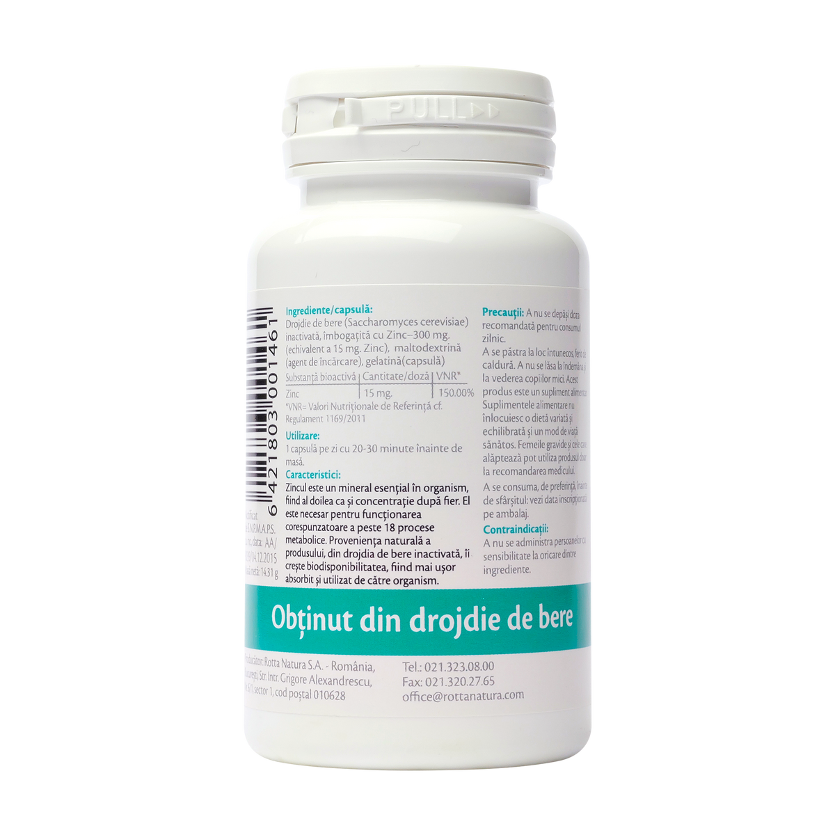 Zinc natural 30cps Rotta Natura 30 capsule