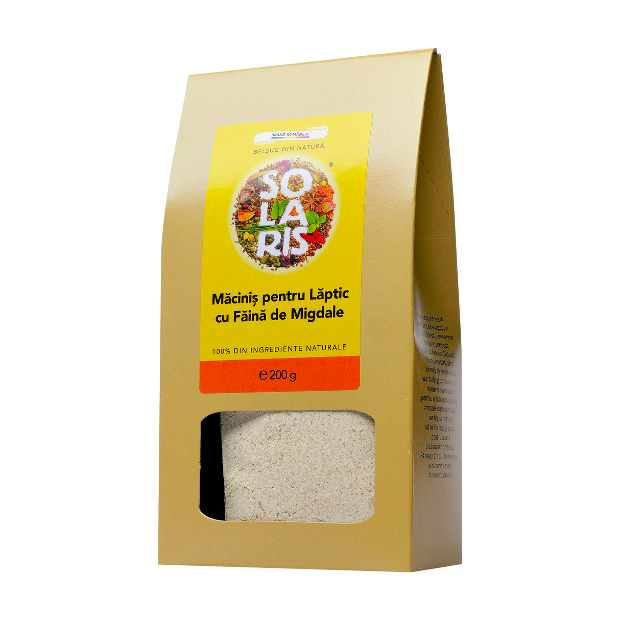 Macinis pentru laptic cu faina de migdale 200 g