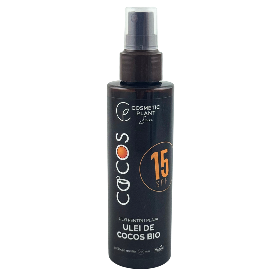 Ulei plaja COCOS cu ulei de cocos bio SPF 15 150 ml