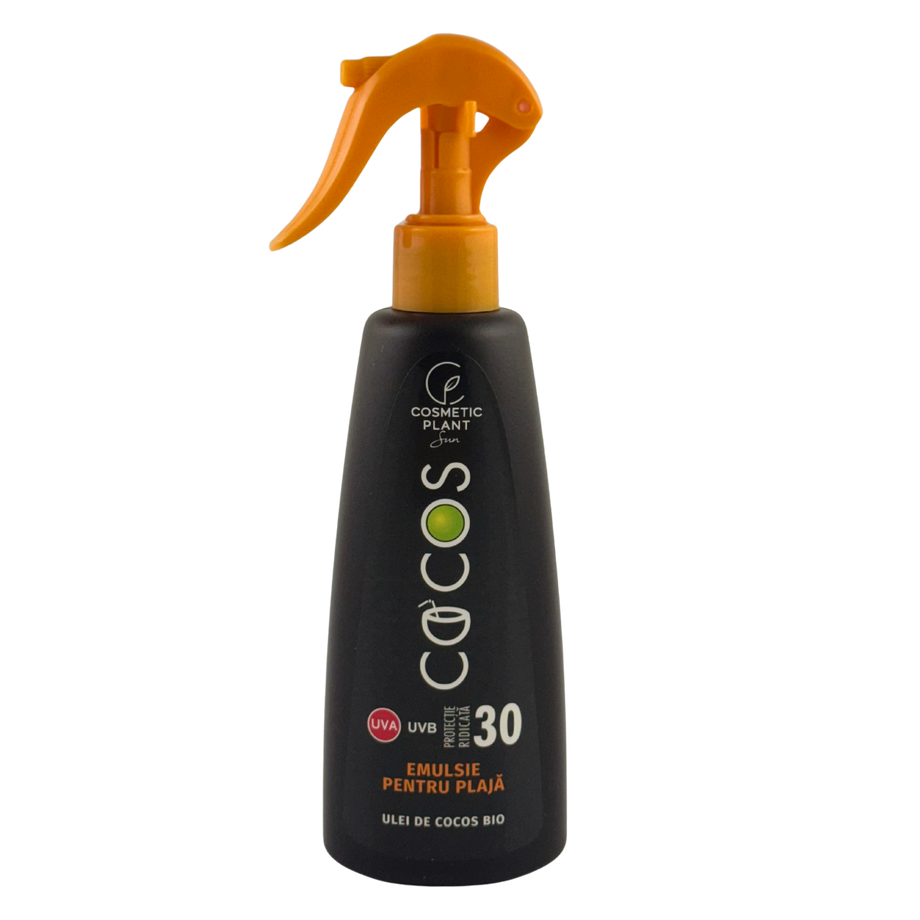Emulsie plaja SPF 30 cu ulei de cocos 200 ml