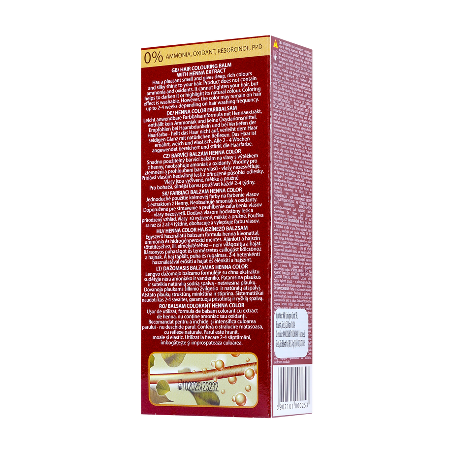 Balsam colorant par henna sonia nr.8 - rosu rubiniu 75 g