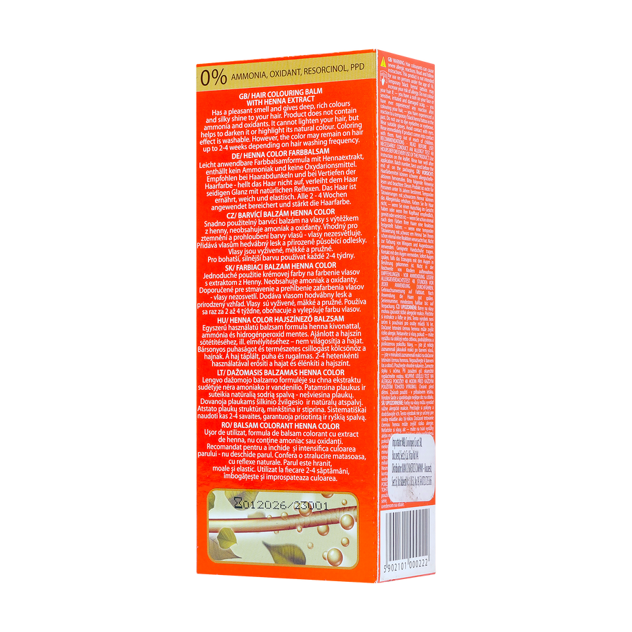 Balsam colorant par henna sonia nr.5 - paprika 75 g