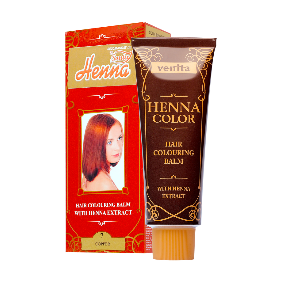 Balsam colorant par henna sonia nr.7 - cupru 75 g
