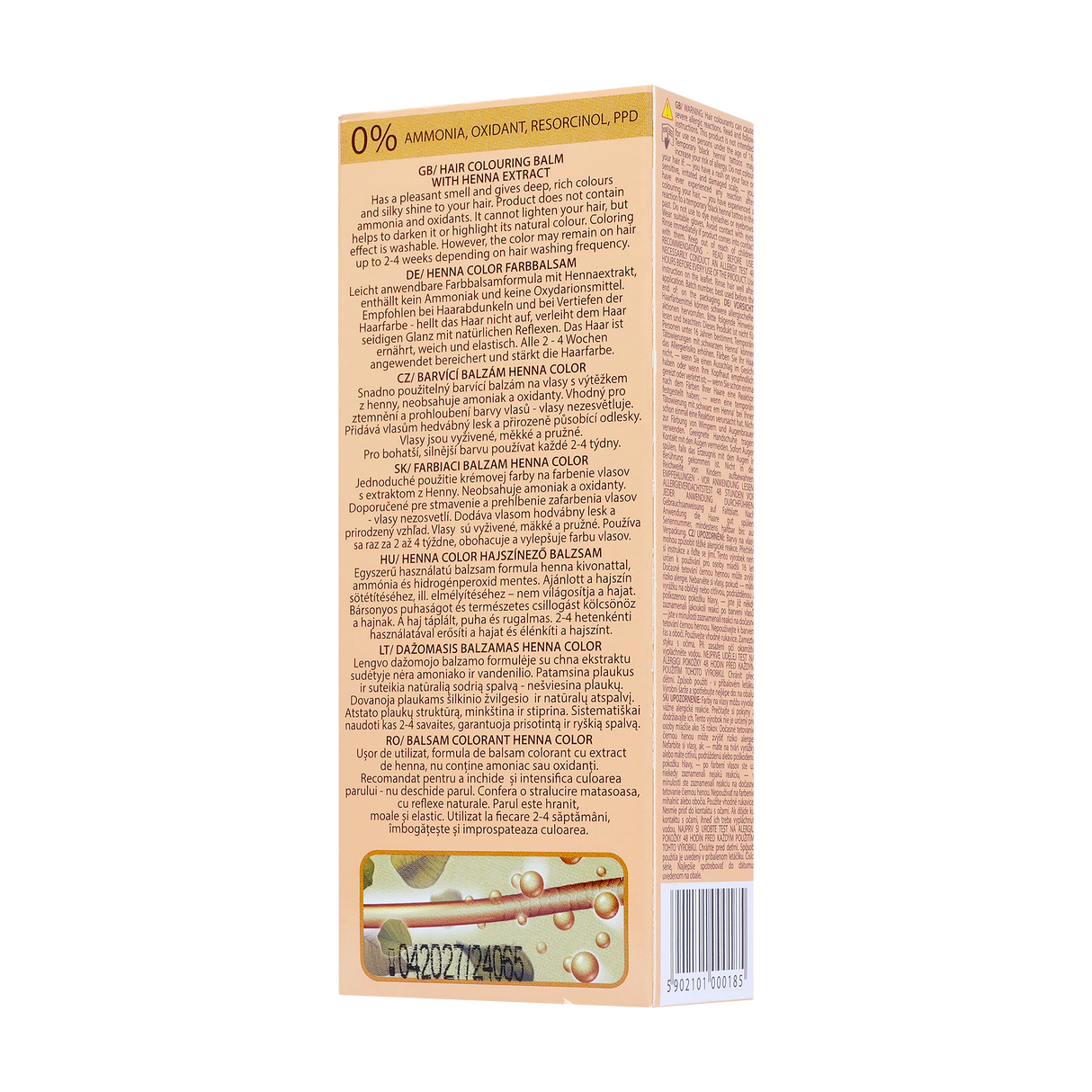 Balsam colorant par henna sonia nr.1 - blond auriu 75 g