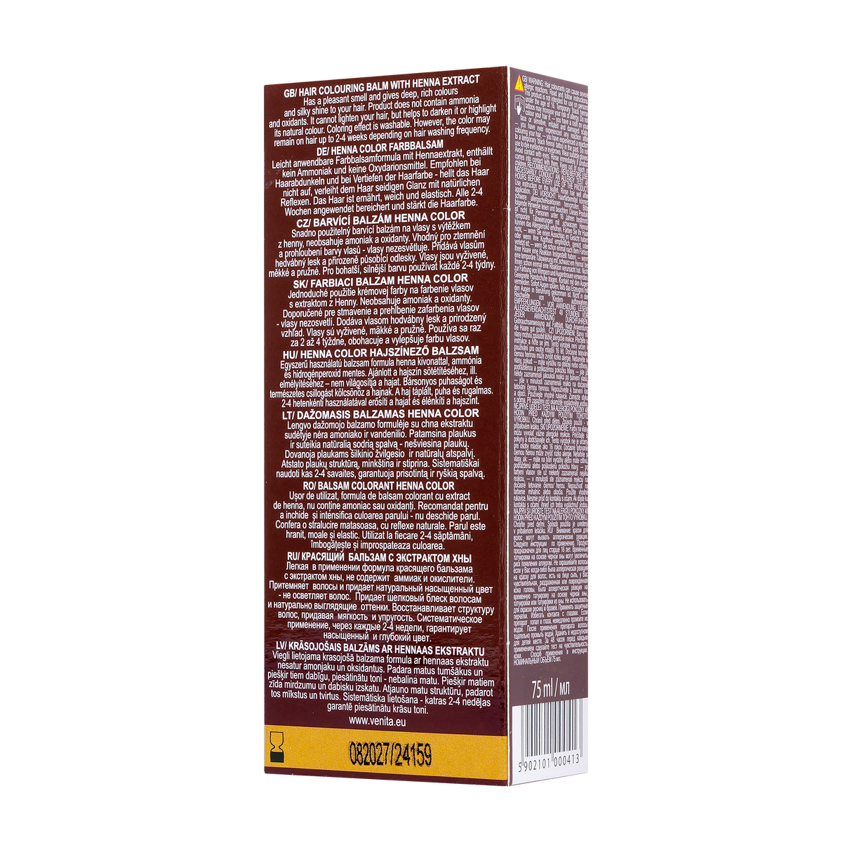 Balsam colorant par henna sonia nr.115 - ciocolatiu 75 g