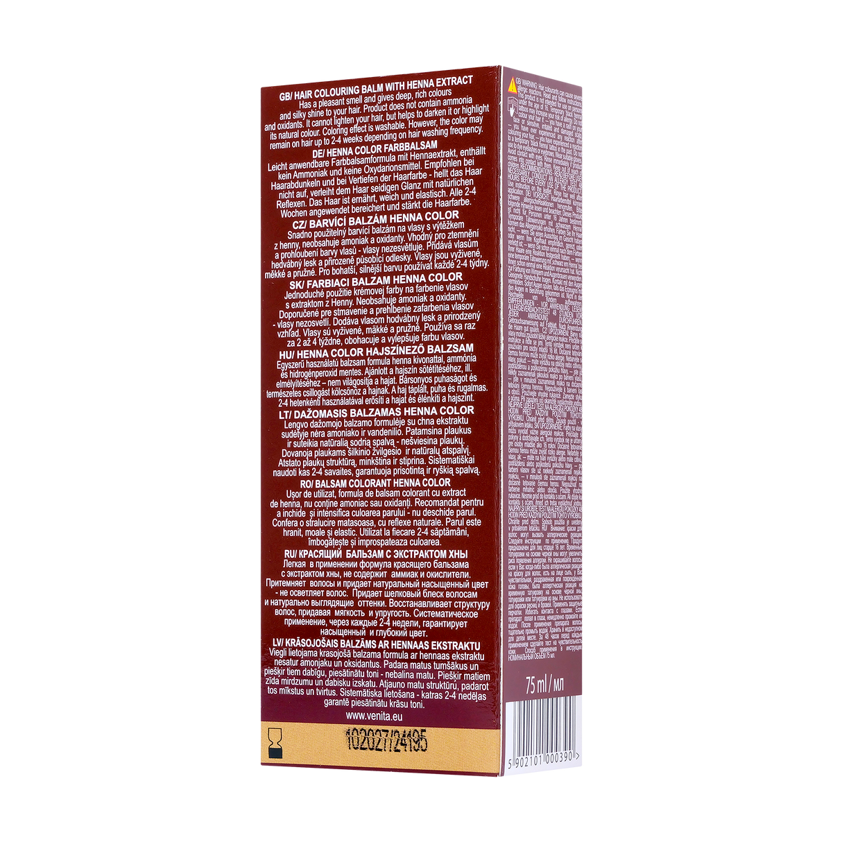 Balsam colorant par henna sonia nr.113 - saten deschis 75 g